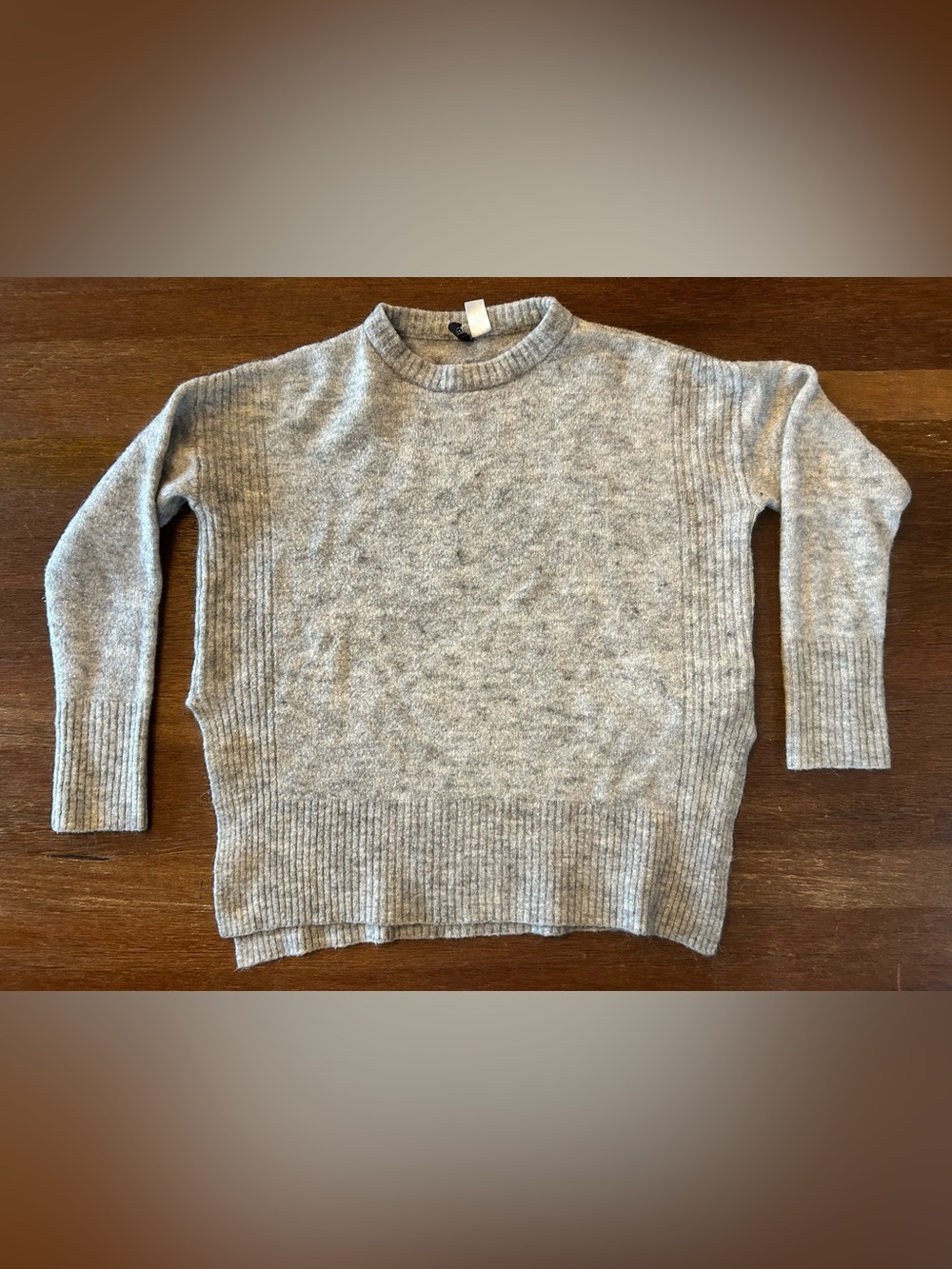 H&M Divided Alpaca Wool Blend Gray Marled Sweater Women’s M - Picture 8 of 9